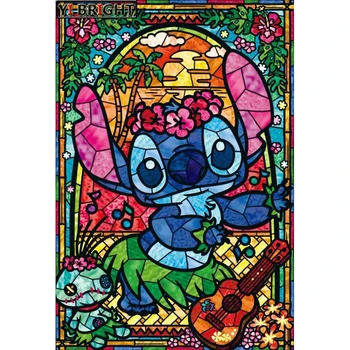 

3D Square/Round Drill,5D DIY Diamond Painting "Cartoon Lilo&Stitch" Diamond Embroidery Cross Stitch Rhinestone Decoration GT