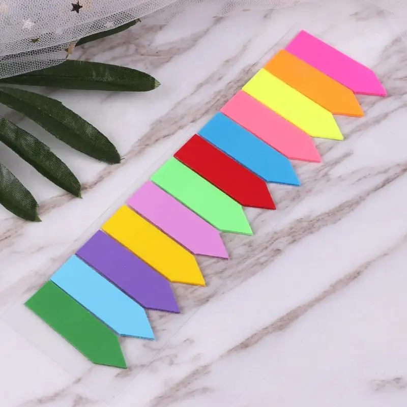 

12 Color Sticky Notes Index Memo Pad N Times Label Paper Bookmark Sticker School Stationary Supplies
