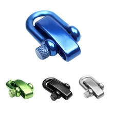 Сверхмощный 304 из нержавеющей стали U плоская Регулируемая Скоба Пряжка Застежка для браслет-Паракорд для выживания-различные цвета