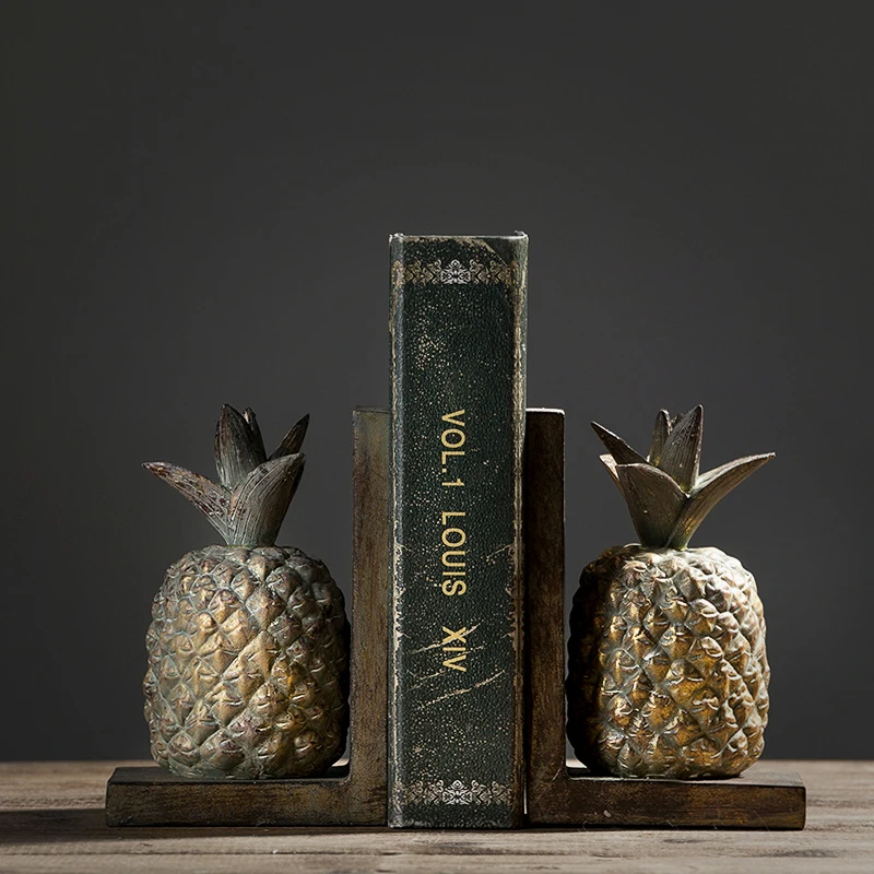 

Nordic pineapple bookcase study American small ornaments decorations desktop desk book block book by creative home