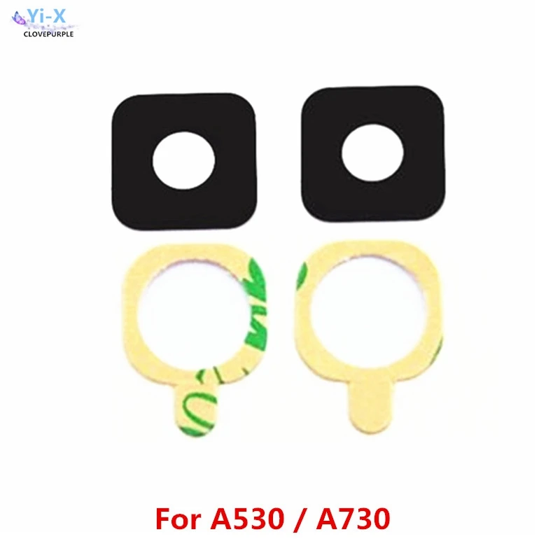 

Rear Back Camera glass Lens For Samsung Galaxy A8 2018 A530 A530F A8 plus +A730 A730F with adhesive Sticker