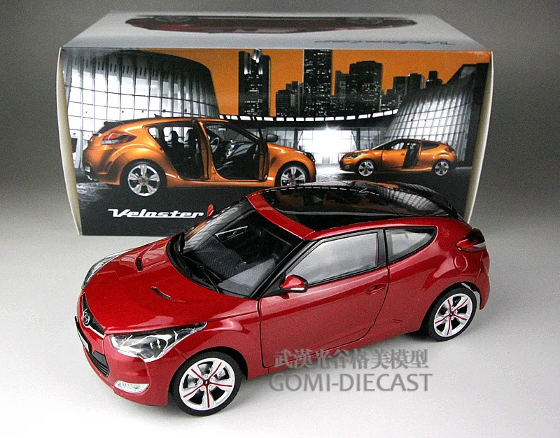 1/18 Hyundai Veloster Orange Diecast 