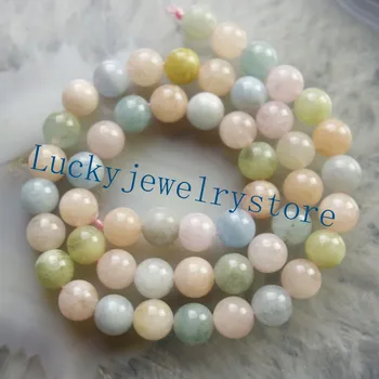 

(Min. Order is $10) Yuteng 1Strand of 8mm Morganite Round Loose Bead 15.5 inch DX08