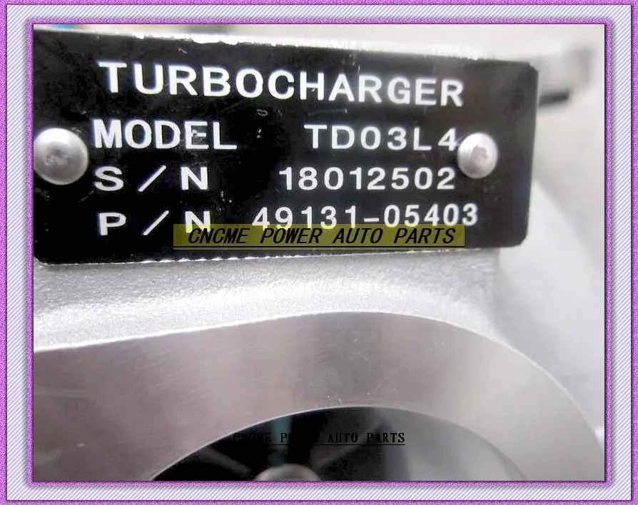 TD03L4 49131-05403 49131-05402 6C1Q-6K682-DF Turbo For Ford Commercial Vehicle Transit 2006- PHFA PHFC JXFC JXFA Puma V348 3.3L (4)