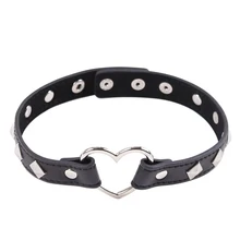 BDSM Sexy corazón anillo de Cuello corbata de arnés de Cuero Bondage Juguetes Eróticos Juguetes Sexuales Para Juegos Sexuales cosplay Postura juguetes