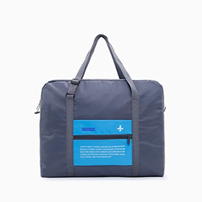 Дорожная сумка водонепроницаемый нейлон большой емкости женская сумка складные дорожные сумки ручные упаковочные, багажные, кубической формы Органайзер Повседневная сумка для выходных - Цвет: Blue