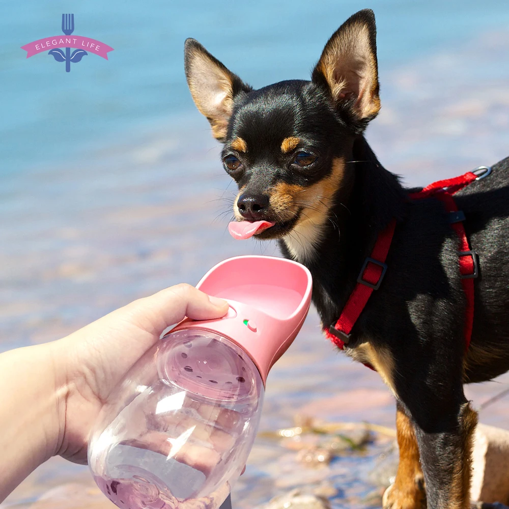 

350/550ML Portable Pet Dog Water Bottle For Travel Cats Dogs Puppy Drinking Bowl Outdoor Pet Water Dispenser Feeder Leakproof
