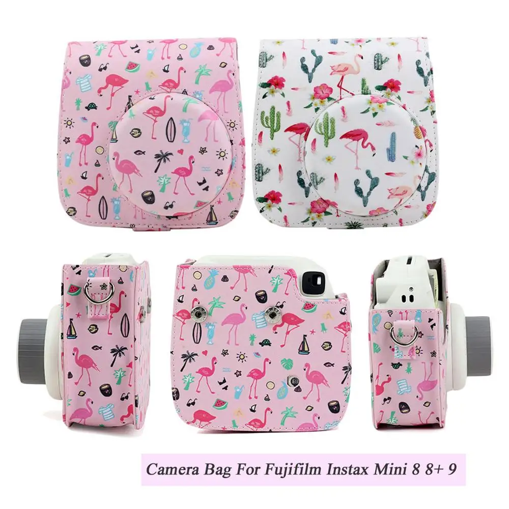Besegad защитная сумка на плечо из искусственной кожи с рисунком для камеры Fujifilm Instax