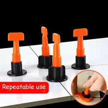 1 комплект Т-образный нивелировщик для плитки многоразовый эквалайзер позиционирование плитки вспомогательные инструменты пол Регулируемый выравнивание локатор с гаечным ключом