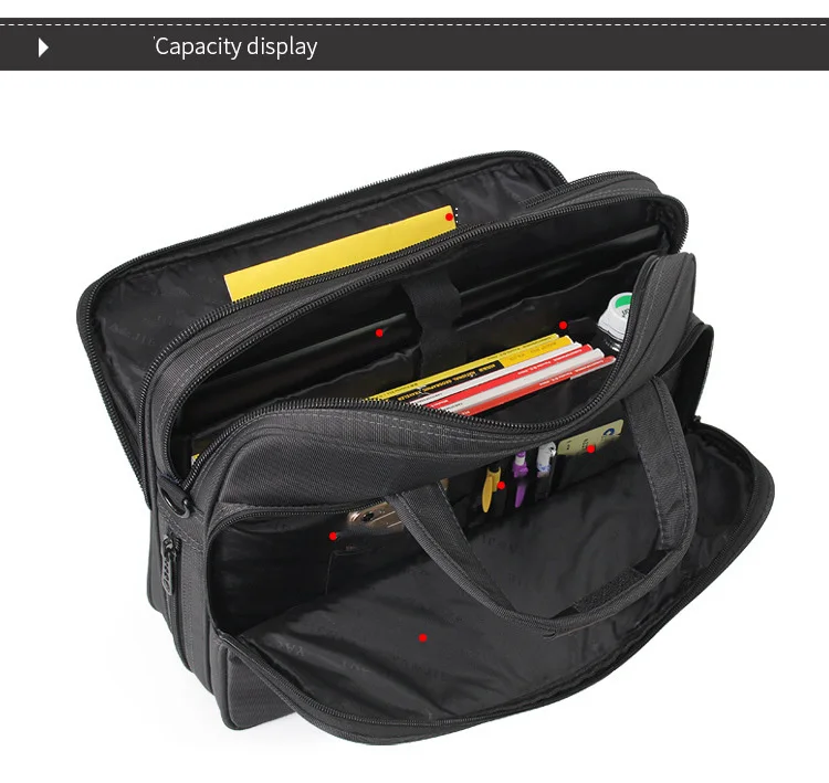 Для Мужчин's Бизнес Портфели Сумка для ноутбука Непромокаемая ткань Оксфорд мужчин компьютеры сумки Бизнес Портфели человек плеча дорожные