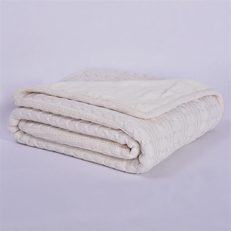 Hap-deer, хлопок, высокое качество, овечье бархатное одеяло, s, зимнее теплое вязаное шерстяное одеяло, диван/покрывало для кровати, одеяло, вязаное одеяло - Цвет: F