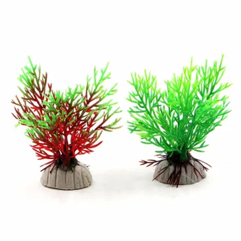

1Pcs Artificial Aquarium Plant Decoration Fish Tank Submersible Flower Grass Ornament 2 Colors Optional Aquarium Ornament Decor
