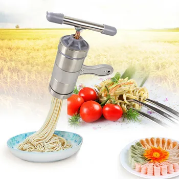 

5 Mould DIY Pasta Noodle Maker Machine Multi Shape Cutter Fresh Spaghetti Kitchen Pastry Noddle Making Cooking Tools Kitchenware