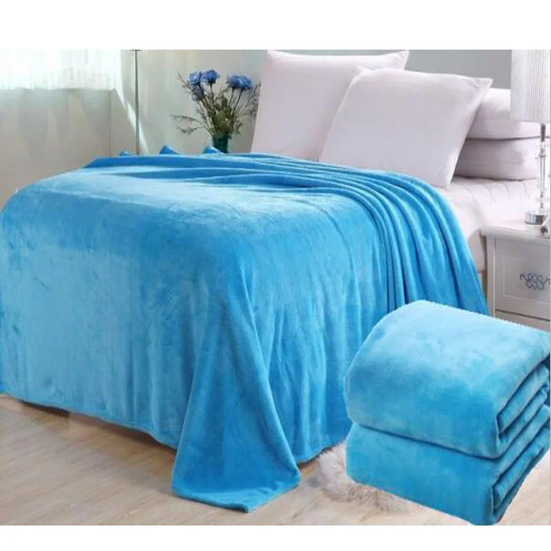 Couverture de lit en micropeluche de grande taille, plaid polaire, couleur  unie, rose pur, couvre lit Super doux, cadeau pour lit | AliExpress