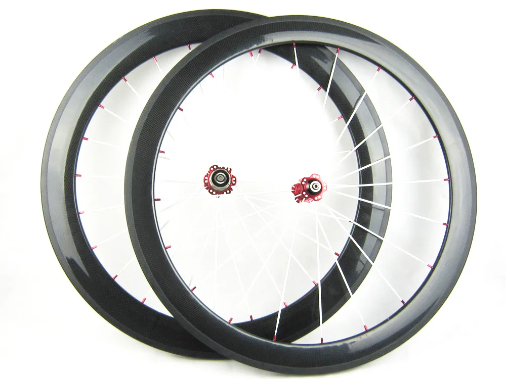 

50mm 60mm carbon fiber bike clincher wheels FREE PAINTING road bicycle wheelset cheapest