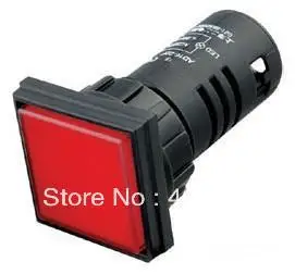 

Red/Green/Yellow Square Pilot Lamp,LED lamp,indicator light mounting size22MM