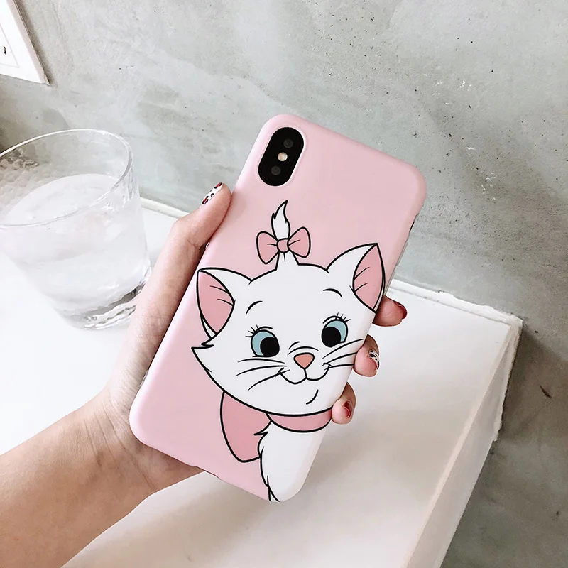 Розовый мультяшный чехол "Коты-аристократы" Мари, кошки, чехол для iphone XS MAX XR X 6 6s 8 plus 7 7PLUS 8Plus X Чехол capas - Цвет: 3