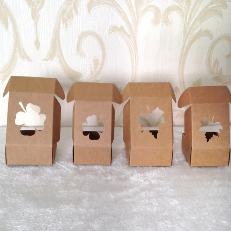 25pcs/lot 7.5*7.5*3 cm Kraft Paper Custom Gift Packaging Box Craft Package for Handmade Soap/Candy Product Free shipping HPP046
