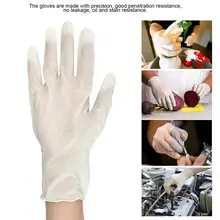 50 пар Одноразовые латексные защитные стоматологические экзамены белые защитные перчатки