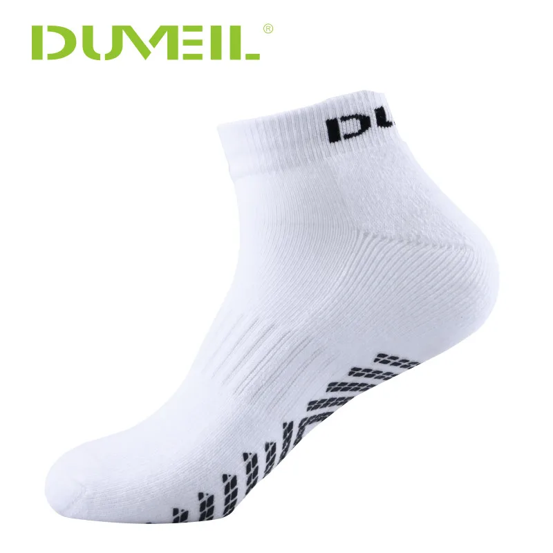 DUVEIL Men Functional Cotton Sports Socks Assist Exercise Short For Runnuing Antiskid Booster Buffered Jogging Long Jump |