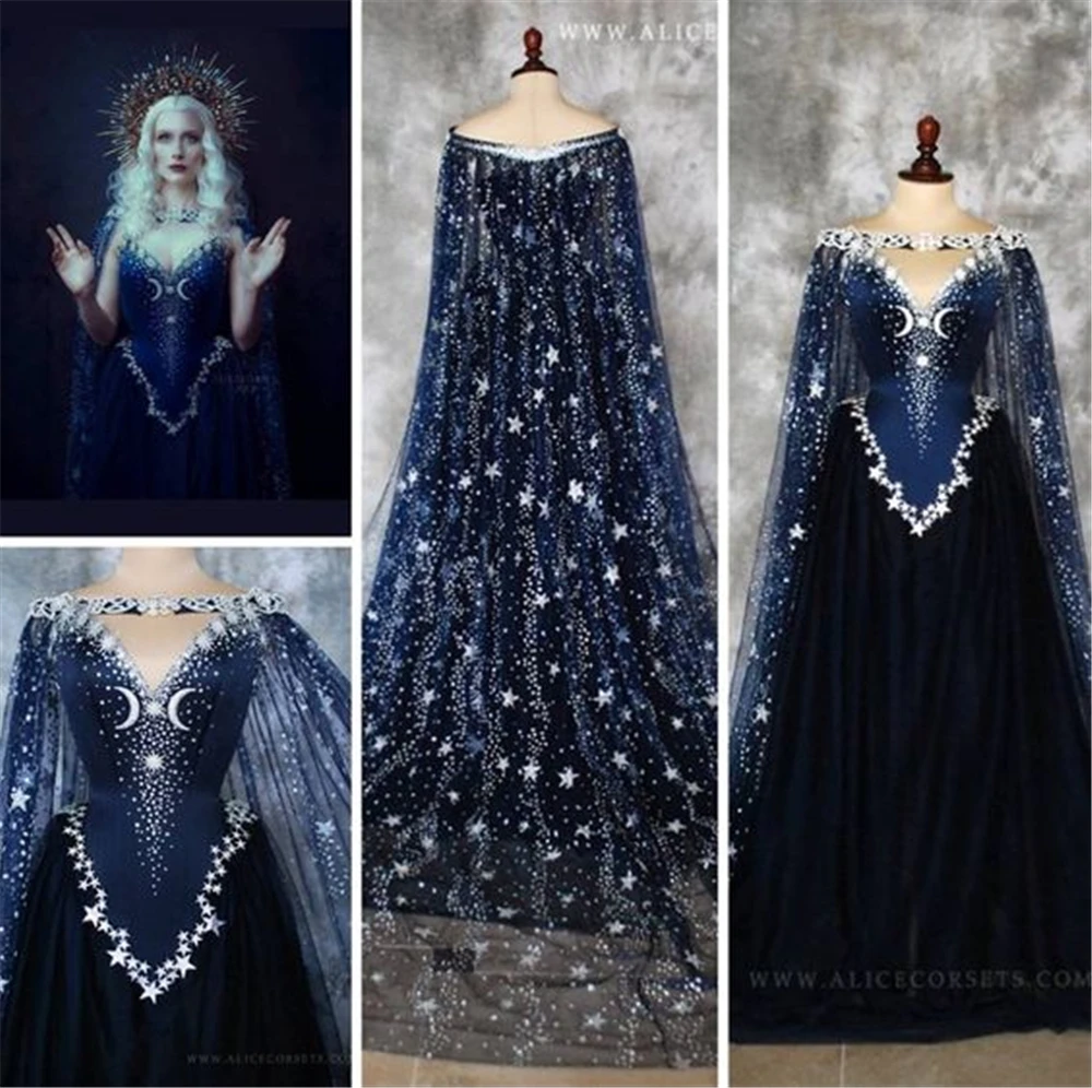 Синий роскошный винтажное вечернее платье 2019 vestidos de fiesta largos elegantes de gala vestidos de fiesta de noche Бальные платья SWL023