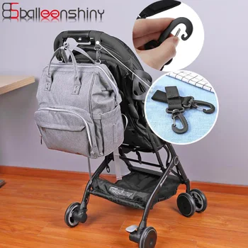 

BalleenShiny Stroller Hook Wheelchair Stroller Pram Carriage Bag Hanger Hook Baby Strollers Diaper Bag Clip Stroller Accessories