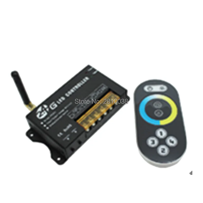 

2 pcs/lot 2.4G color temperature controller DC 5-24V CCT led controller 2 channel common anode CCT controller