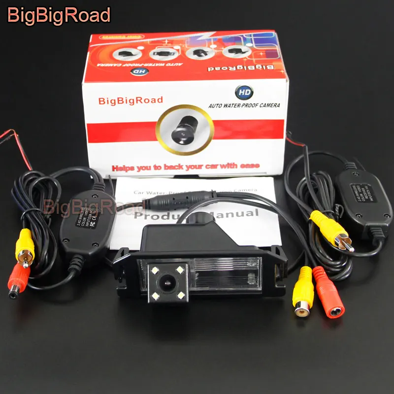 BigBigRoad заднего вида CCD парковочная камера для KIA Picanto/Morning(TA) 2011 2012 2013 - Название цвета: With Wireless