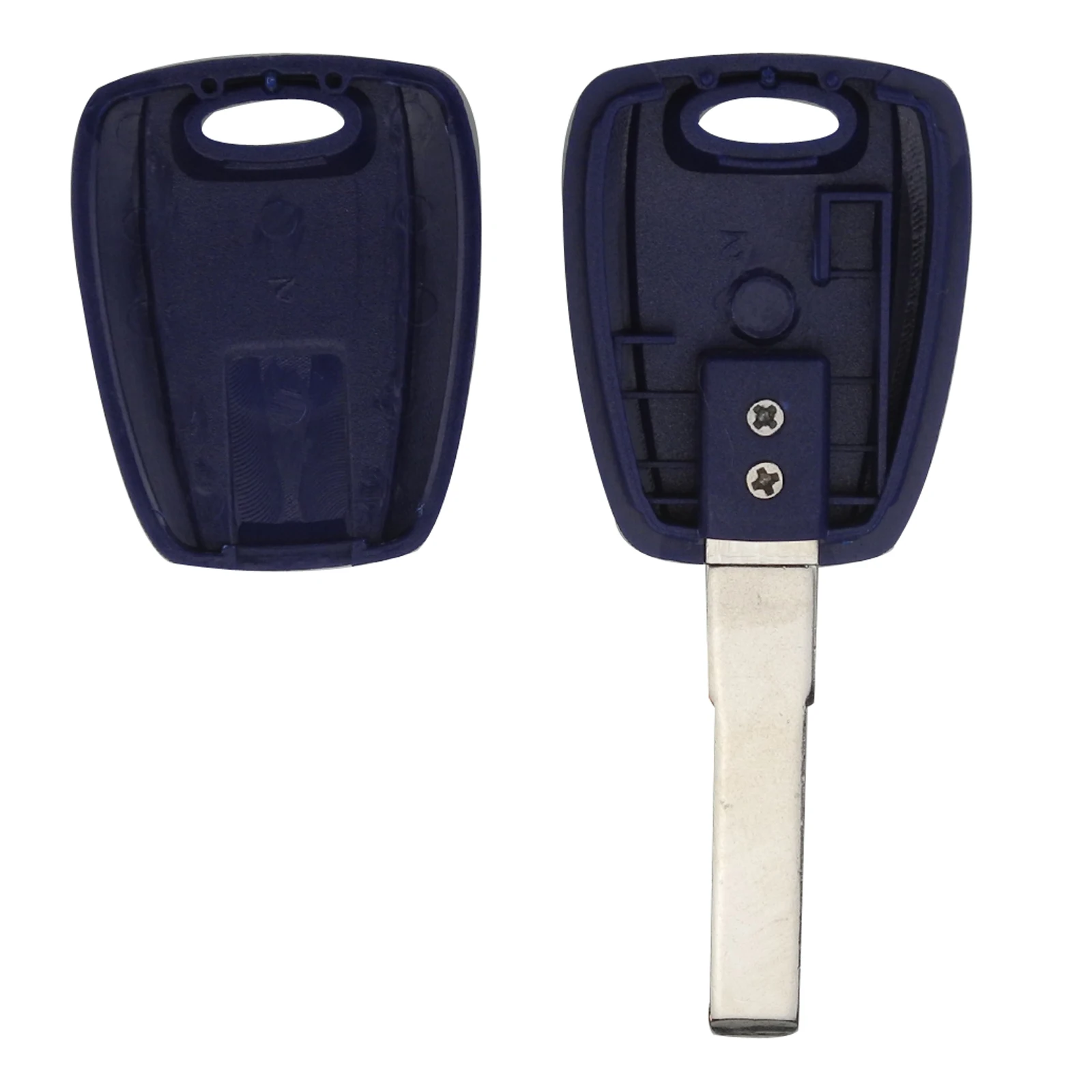 Keyforkess 30 pz/lotto Per Fiat Auto Chiave Borsette Per Fiat 500 Ducato Transponder SIP22 /GT15R Uncut Lama Chiave Blu caso in bianco -