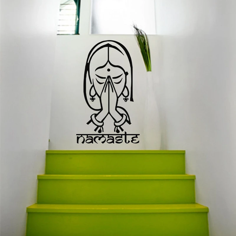 DCTAL Yoga Sticke Decal Body-building Posters Vinyl Wall Decals Pegatina Quadro Parede Decor Mural Yoga Sticker
