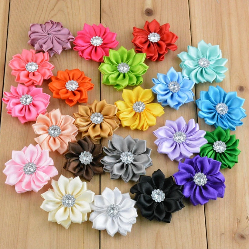 200pcs-lot-16''-mini-polyester-ribbon-polygonal-flowers-with-rhinestone-for-girls-hair-accessory-head-satin-fabric-diy-flowers