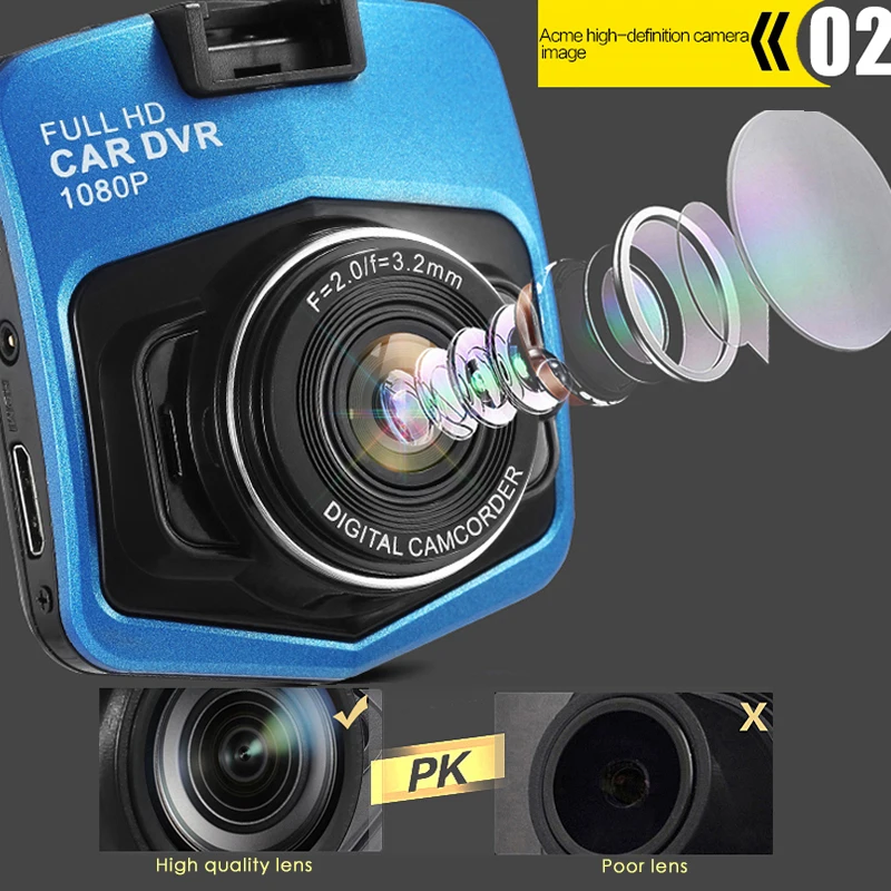2018 General Front Mini Camera Car DVR Camera Full 1080P Video Registrator Parking Recorder G-sensor Night Vision Dash Cam