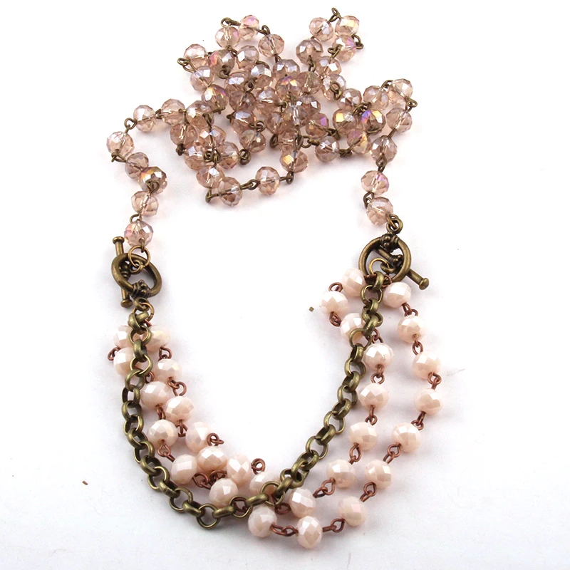 Женское ожерелье с цепочкой 5*8 Хрустальный розарий|fashion necklace|necklace fashionnecklaces for women |