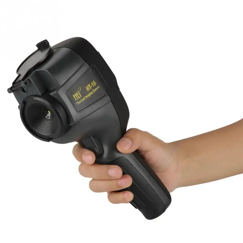 

HT-18 Infrared Thermal Imager Thermal Imaging Camera Handheld Temperature Measuring Tool 3.2 Full Angle TFT IR Imaging Camera
