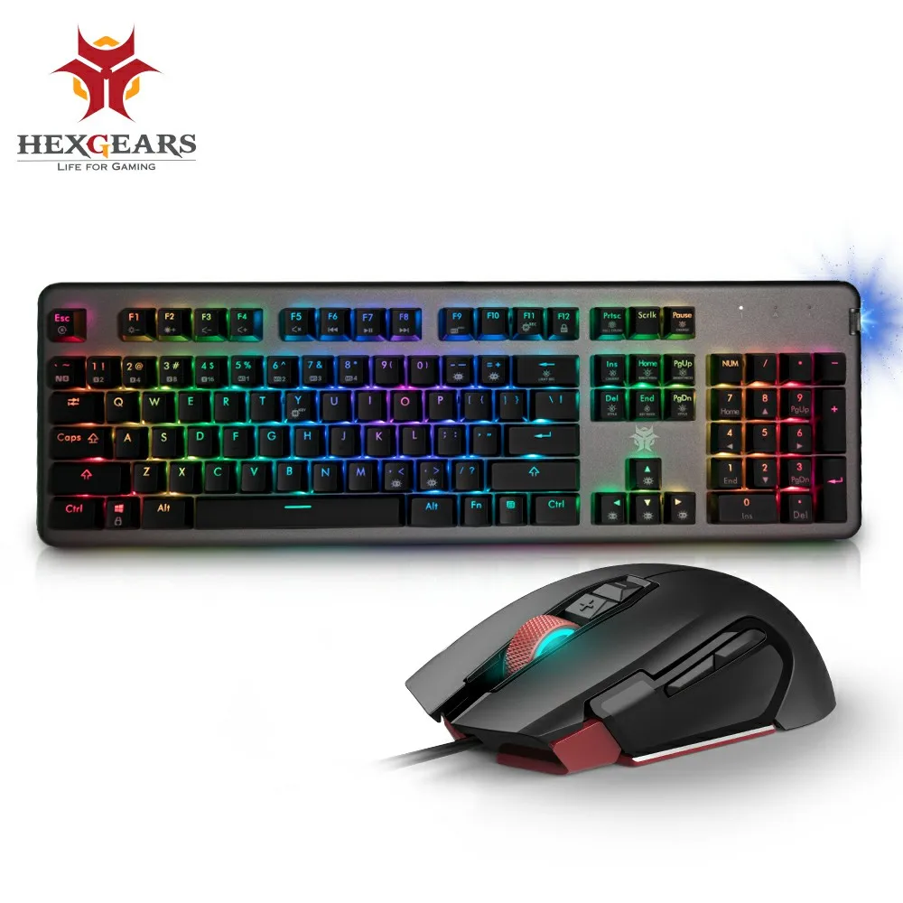 HEXGEARS GK755 B 104 Keys PBT Keyboard Mouse Combo Mouse Gamer Mechanical Keyboard Backlight RGB Mouse Gamer Keyboard Mouse Set HEXGEARS GK755 B 104 Keys PBT Keyboard Mouse Combo Mouse Gamer Mechanical Keyboard Backlight RGB Mouse Gamer Keyboard Mouse Set