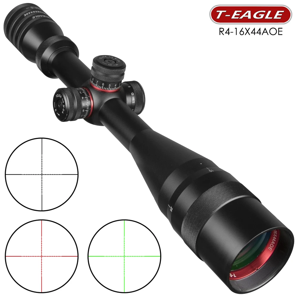 T Eagle 4 16X44 AOE прицел красный зеленый мил точка сетка с подсветкой Tacticle Открытый