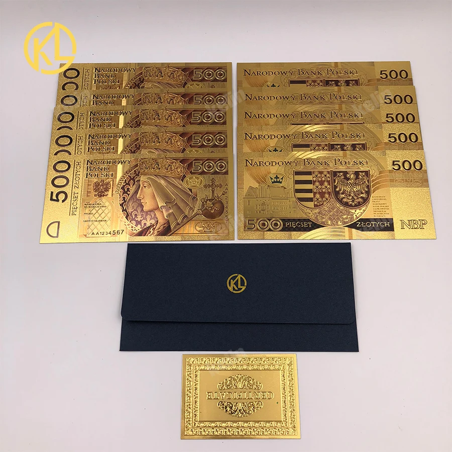 Горячая невыпущенных 1994 Edition Польша валюта предназначена цветные 24K с позолотой