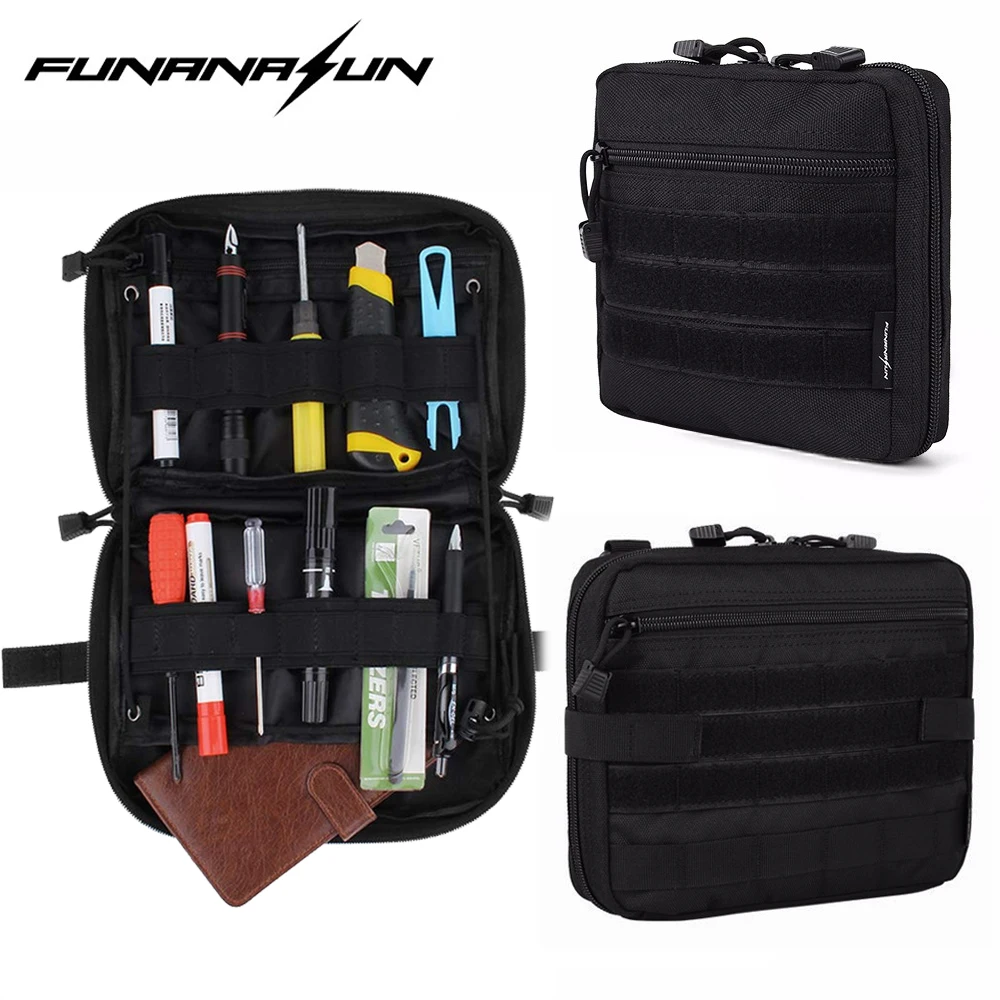 

Muti-functional 1000D Molle Admin Magazine Storage Men's Tactical Pouch For Air Gun Pistol Holster Bag Hunting accessories