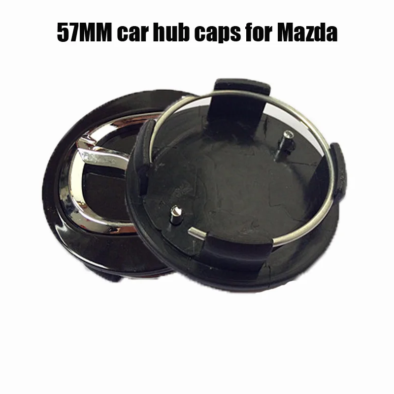 

4pcs 57MM 56MM Wheel Center Hub Caps for Mazda Automobile Dust Cover Wheel Hub Cap Stickers Car Styling Auto Accessories