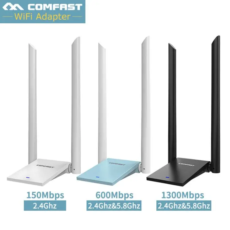 Дальний двухдиапазонный 2 4G 5g Беспроводной usb wifi адаптер 600/1300 Мбит/с 802.11ac/b/g/n USB3.0 Wi