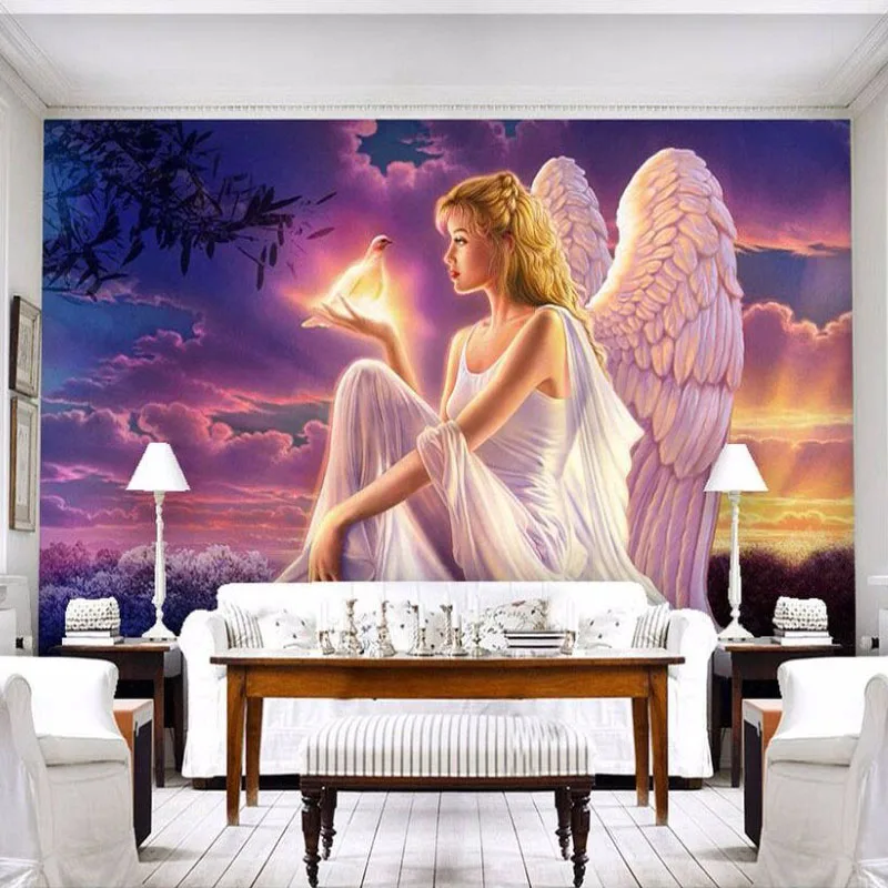3D Engel Mädchen 912 Fototapeten Wandbild Fototapete BildTapete Familie DE Kyra