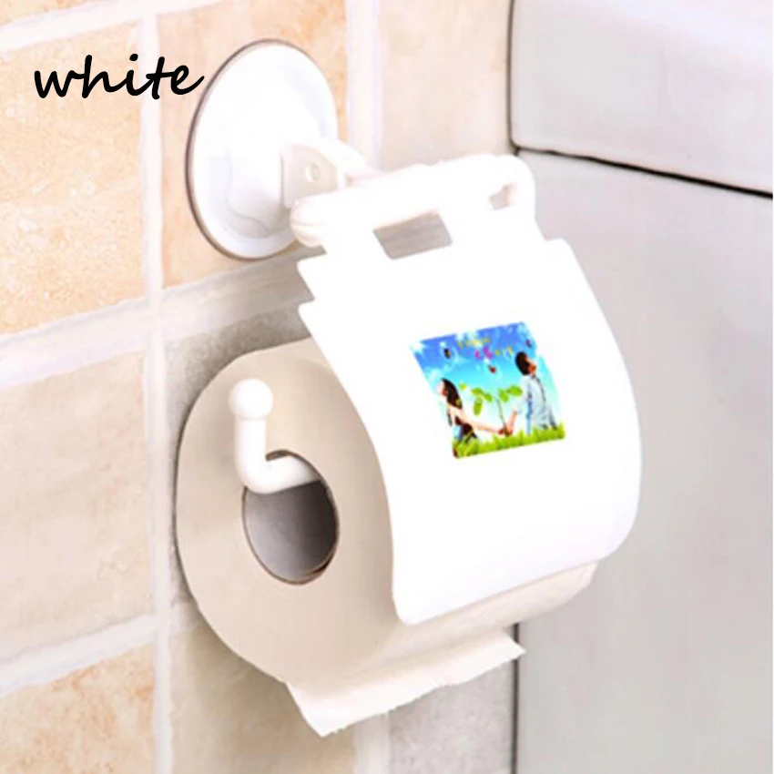 5 color Waterproof Plastic Toilet Bathroom Kitchen Wall Mounted Roll Paper Holder Home Decoration Tissue Boxes