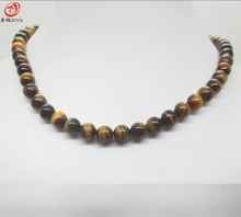 Natural stone necklace round beads Agate Crystal Semi precious stone Pendant Necklace jewelry for women & MenFashion Christmas