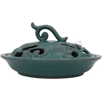 

Incense Burner Furnace Portable Porcelain Censer Incense Coil Holder Aromatherapy Furnace Holder Use In Home Office Teahouse
