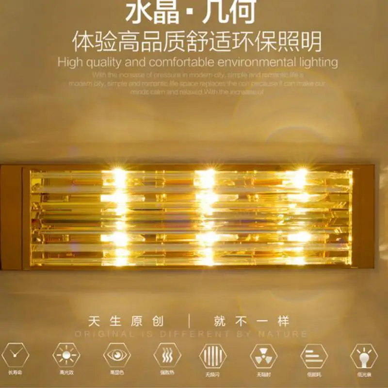 H62cm длинный хрустальный Бар Настенный бра для зала большое настенное освещение E14 Led металлический настенный светильник индивидуальный проект ручной вязки светодиодный светильник