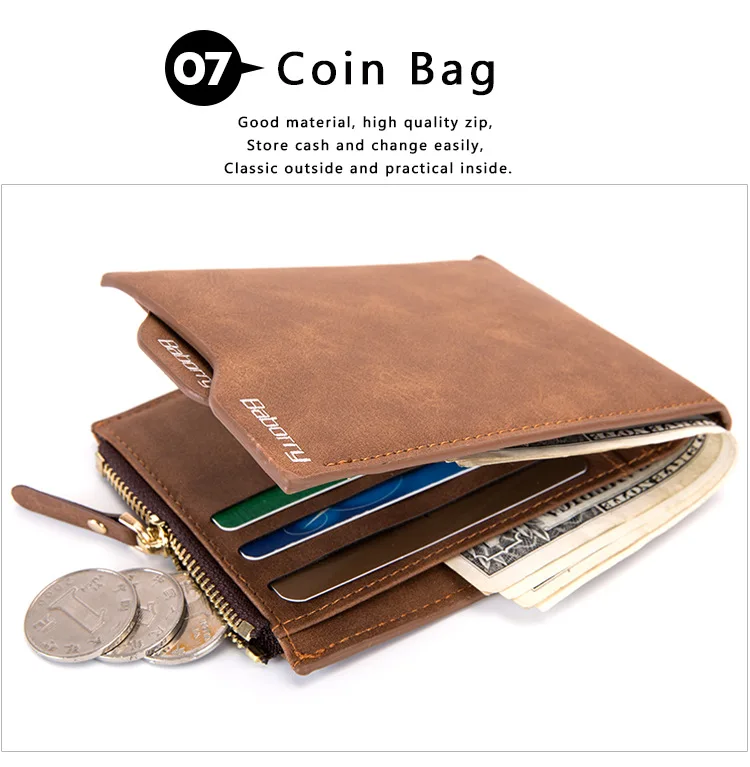 Cara Bulldog Long Wallets For Men Women Leather Wallet Unique Zipper Wallet