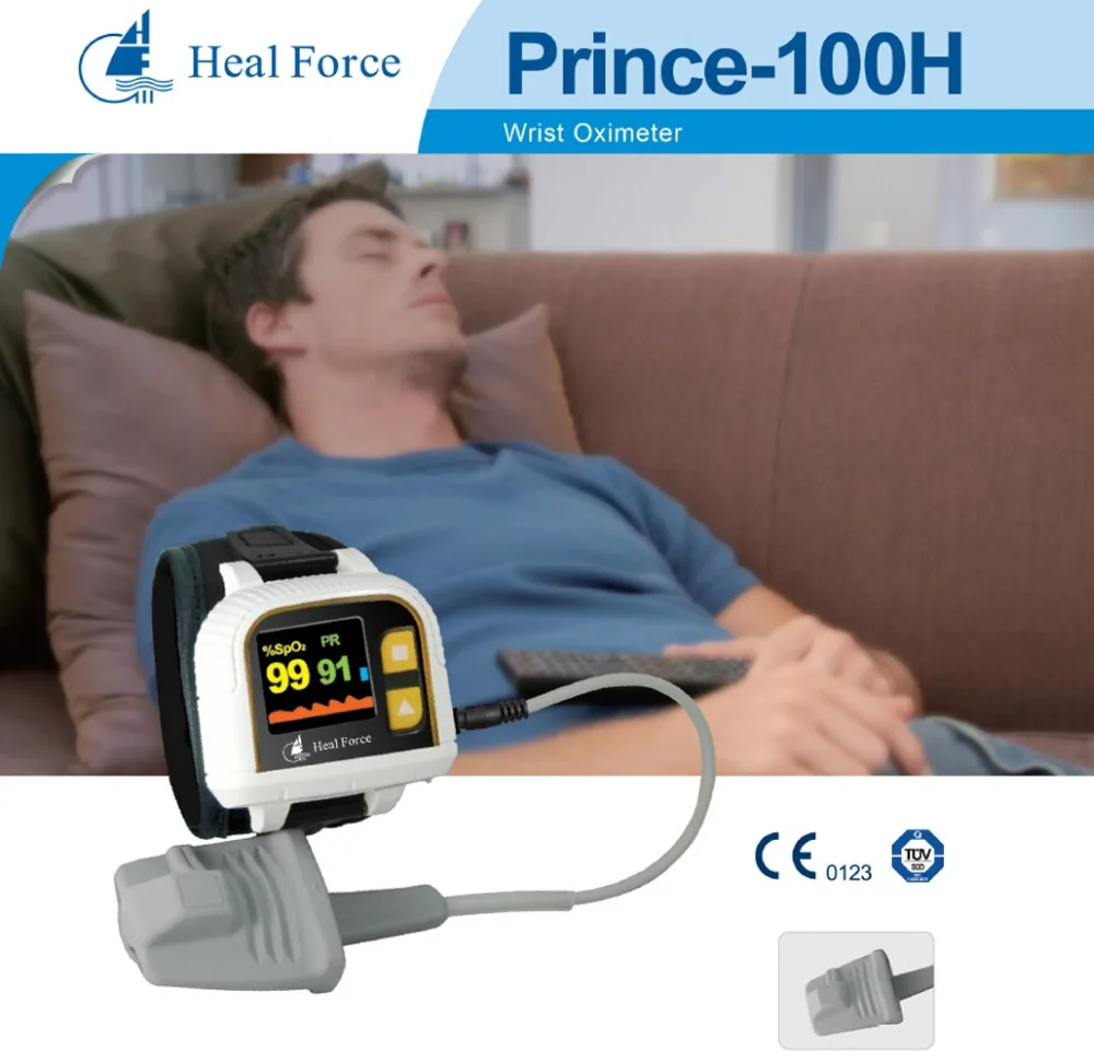 Heal Force Prince 100H Портативный Пульсоксиметр на запястье USB монитор сна Apnoea исследование кислорода пульсометр трекер ежедневный Ox