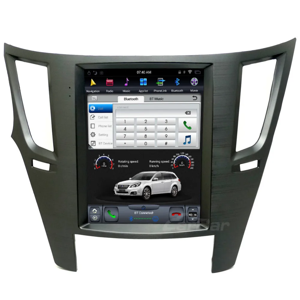 10," вертикальный огромный экран 1024*768 Android автомобильный DVD gps навигатор радио плеер для Subaru Legacy Outback 2010- четырехъядерный