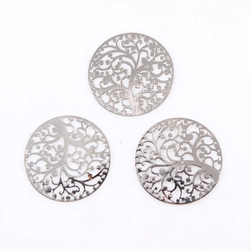 Free Shipping 22MM Silver Family Tree Floating Locket Plate Window