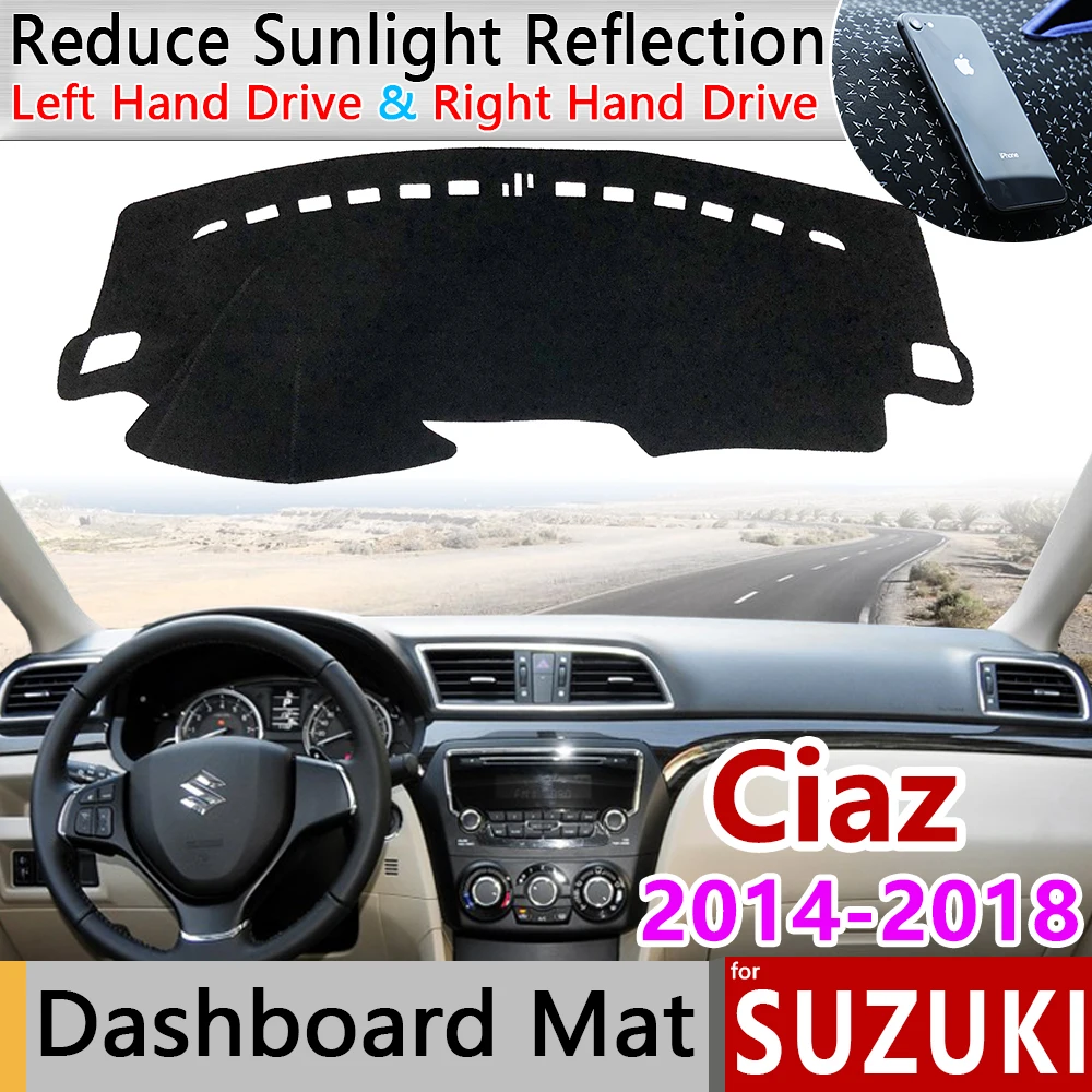 Для Suzuki ciaz 2014 2015 2016 2017 2018 Maruti спортивный Противоскользящий коврик на приборную
